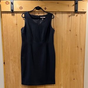 Elegant Black Sleeveless Dress - size 12